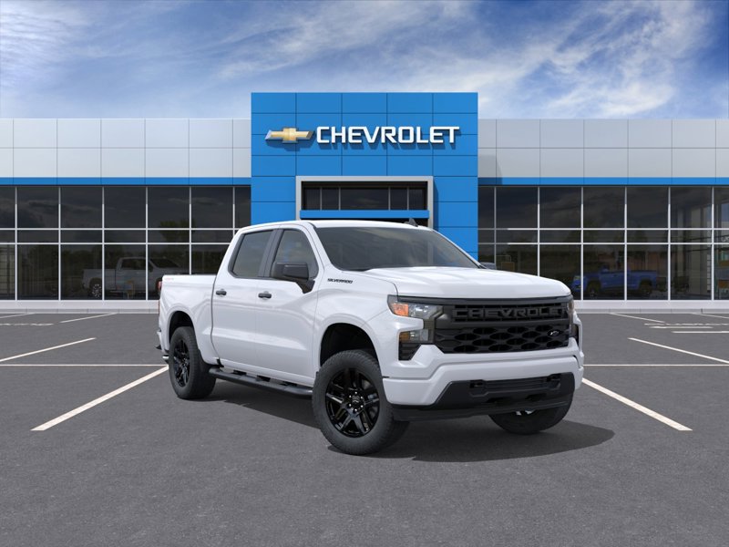 2026 Chevrolet Silverado 1500 Custom 4WD Crew Cab 147″ Custom Turbocharged Gas I4 2.7L/166 [0]