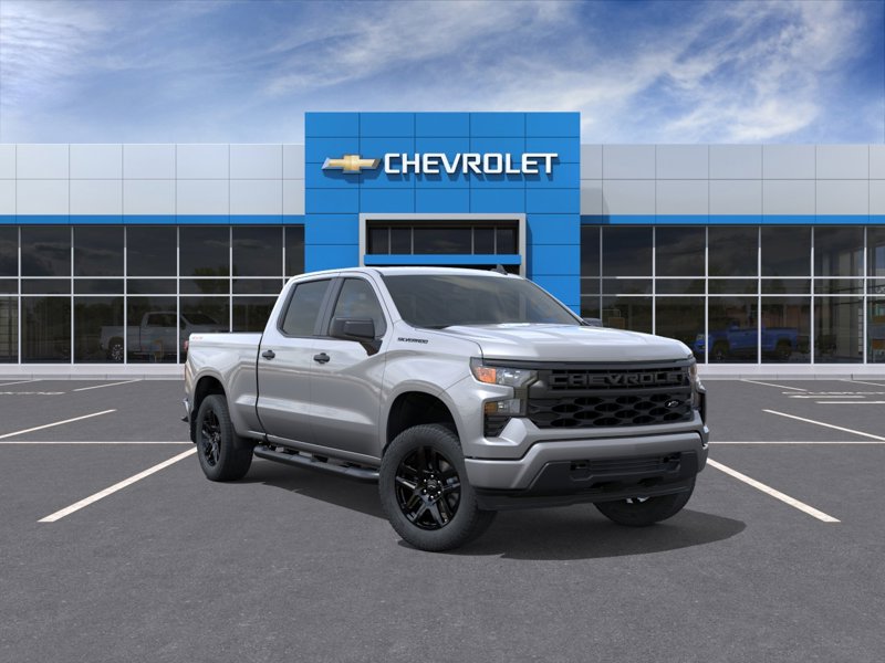 2026 Chevrolet Silverado 1500 Custom 4WD Crew Cab 157″ Custom Turbocharged Gas I4 2.7L/166 [0]