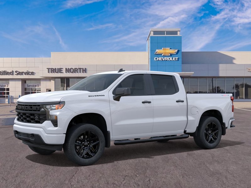 2026 Chevrolet Silverado 1500 Custom 4WD Crew Cab 147″ Custom Turbocharged Gas I4 2.7L/166 [1]