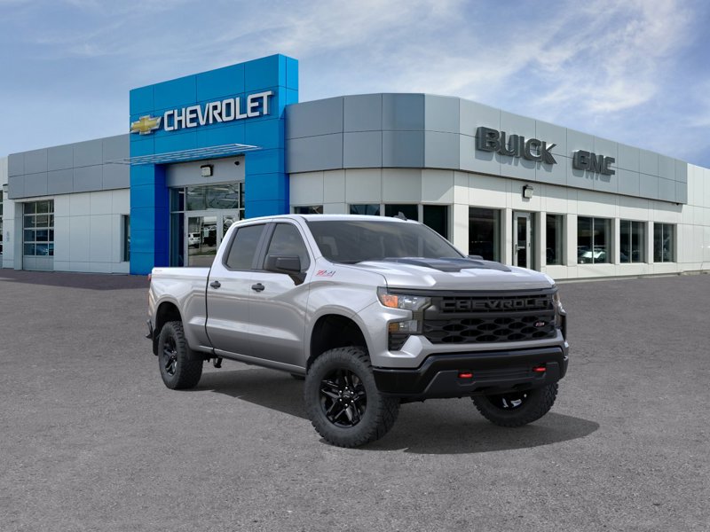 Gray (GXD Sterling Grey Metallic) 2026 Chevrolet Silverado 1500 Pickup Truck Four-Wheel Drive 8-Speed Automatic