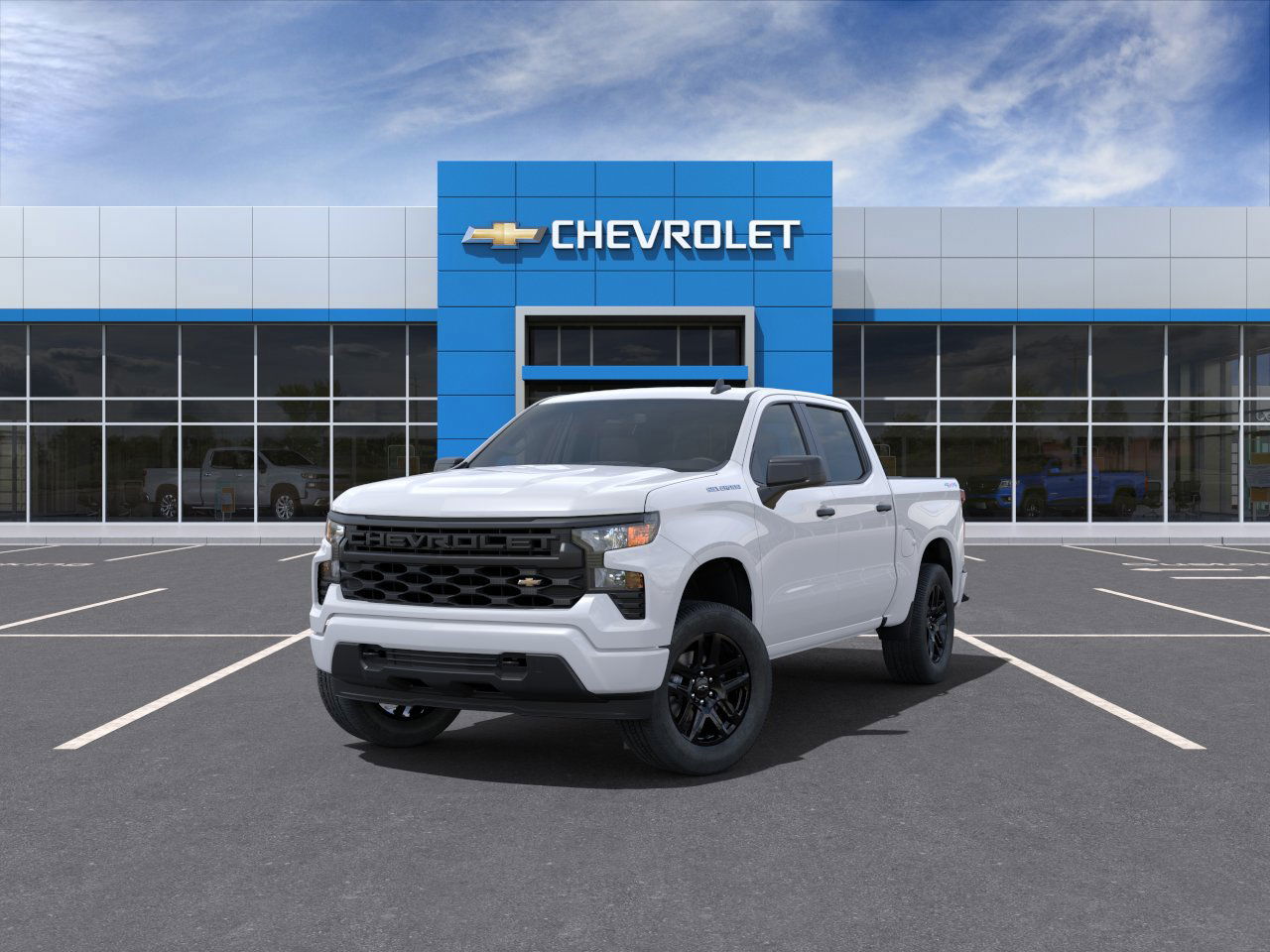 2025 Chevrolet Silverado 1500 Custom 4WD Crew Cab 147" Custom Turbocharged Gas I4 2.7L/166 [18]