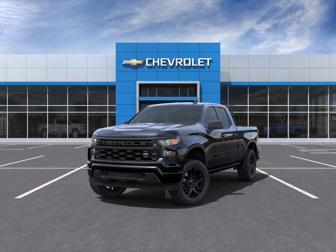 2025 Chevrolet Silverado 1500 Custom 4WD Double Cab 147" Custom Turbocharged Gas I4 2.7L/166 [1]