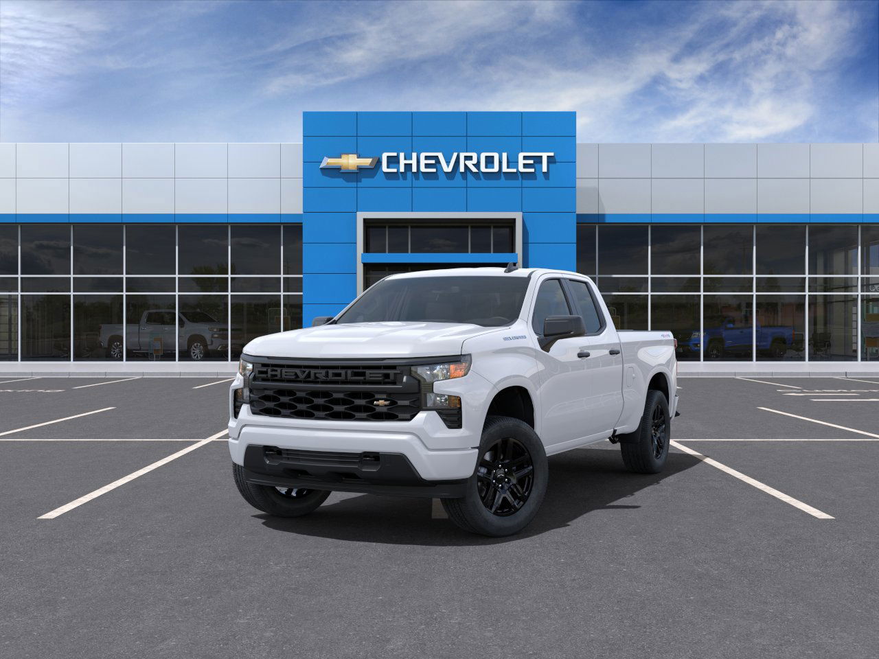 2025 Chevrolet Silverado 1500 Custom 4WD Double Cab 147" Custom Turbocharged Gas I4 2.7L/166 [0]