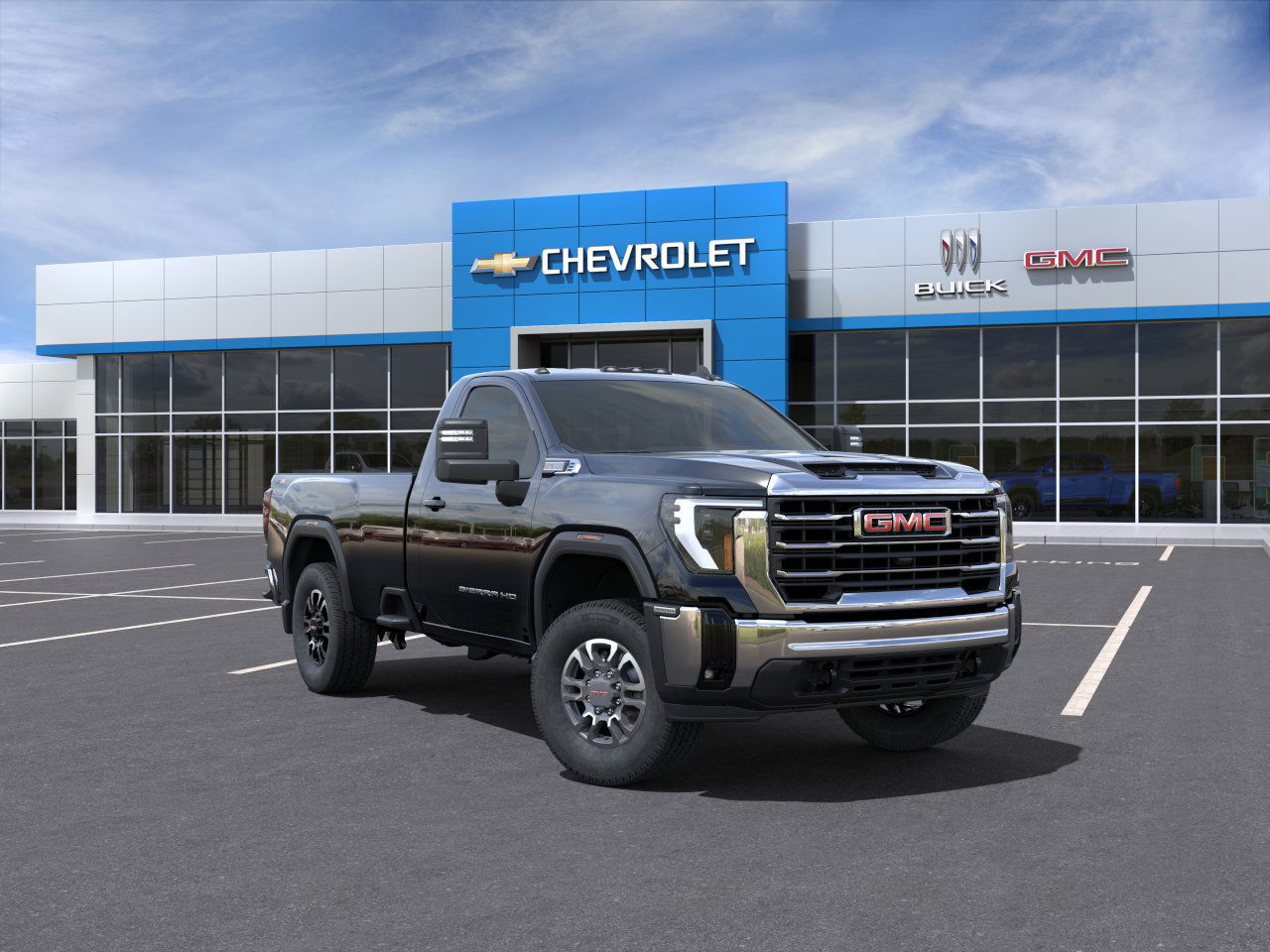 2025 GMC Sierra 3500HD SLE 4WD Reg Cab 142" SLE Gas V8 6.6L/ [0]