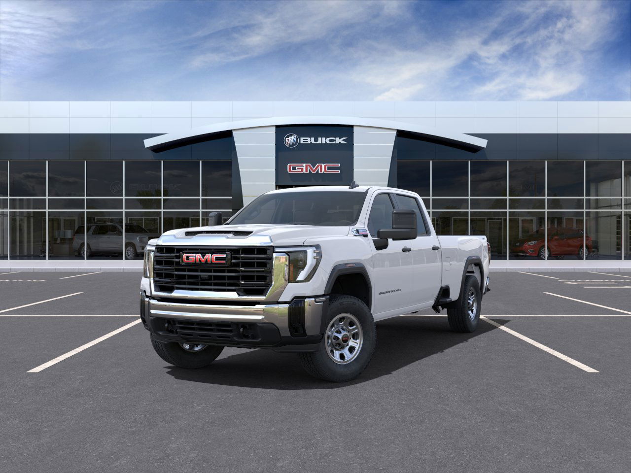 2025 GMC Sierra 3500HD Pro 4WD Crew Cab 172" Pro Turbocharged Diesel V8 6.6L/ [0]