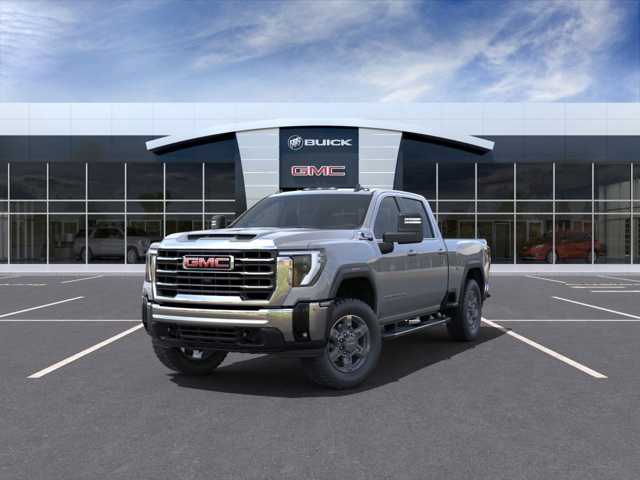 2025 GMC Sierra 3500HD SLE 4WD Crew Cab 159" SLE Turbocharged Diesel V8 6.6L/ [0]