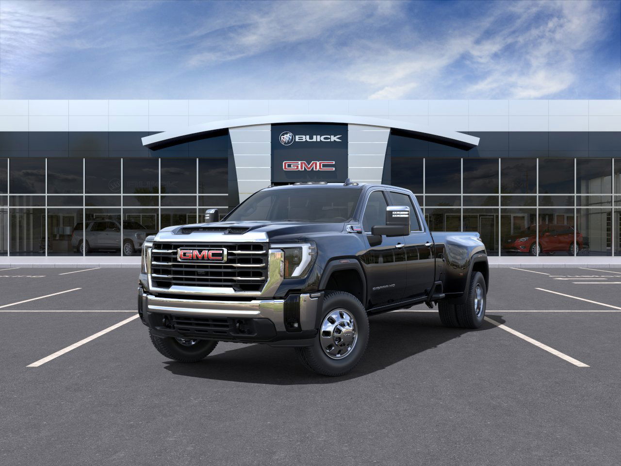 2025 GMC Sierra 3500HD SLT 4WD Crew Cab 172" SLT Turbocharged Diesel V8 6.6L/ [6]