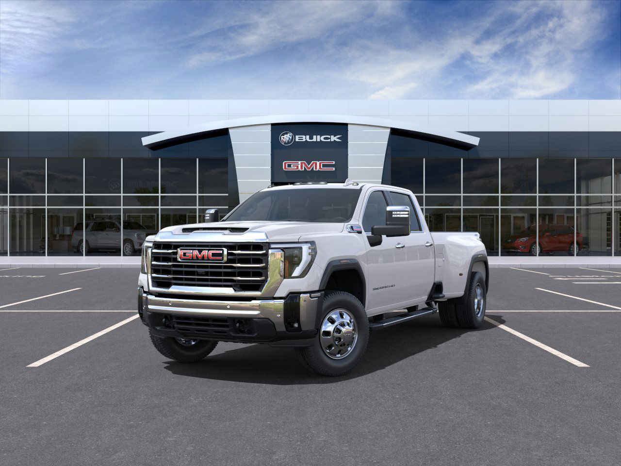 2025 GMC Sierra 3500HD SLT 4WD Crew Cab 172" SLT Turbocharged Diesel V8 6.6L/ [13]