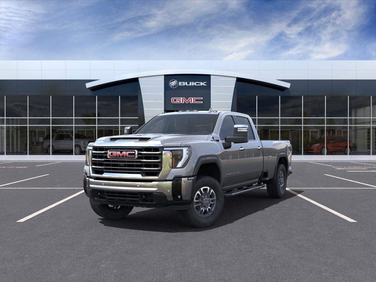 2025 GMC Sierra 3500HD SLT 4WD Crew Cab 172" SLT Turbocharged Diesel V8 6.6L/ [1]