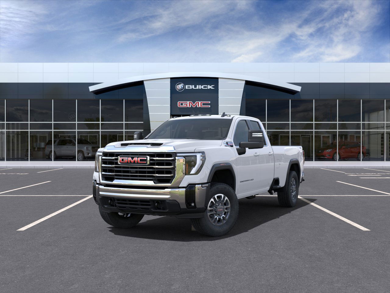 2025 GMC Sierra 3500HD SLE 4WD Double Cab 162" SLE Turbocharged Diesel V8 6.6L/ [7]