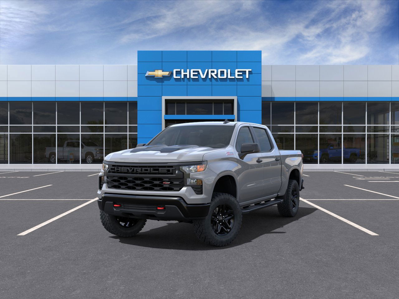 2025 Chevrolet Silverado 1500 Custom Trail Boss 4WD Crew Cab 147" Custom Trail Boss Turbocharged Diesel I6 3.0L/ [0]