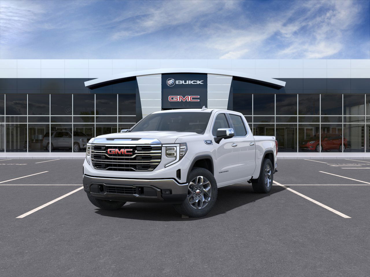 2025 GMC Sierra 1500 SLT 4WD Crew Cab 147" SLT Turbocharged Diesel I6 3.0L/183 [1]